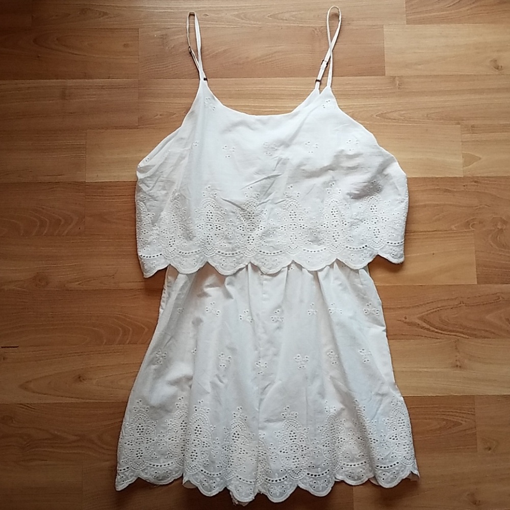 Ivory Lace Romper